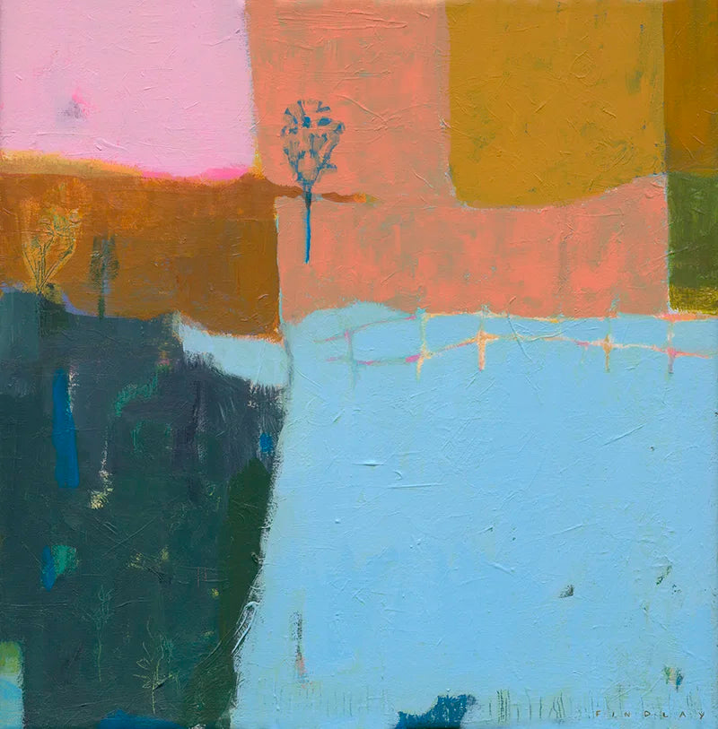 Ridgelines Landscape Art Canvas Print