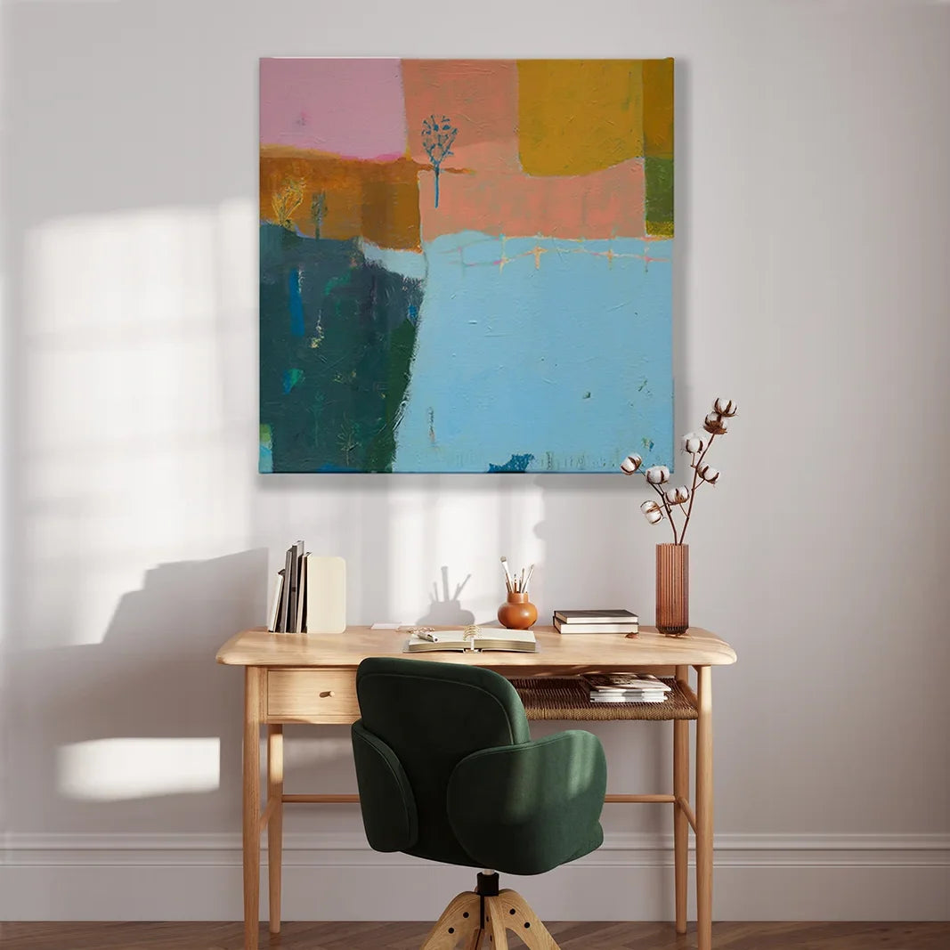 Ridgelines Landscape Art Canvas Print