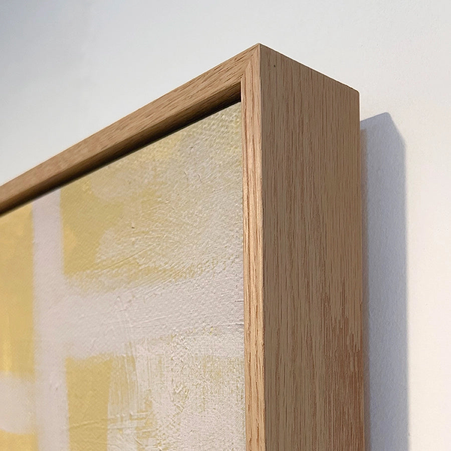 Yellow Flowers Abstract Art Canvas Print